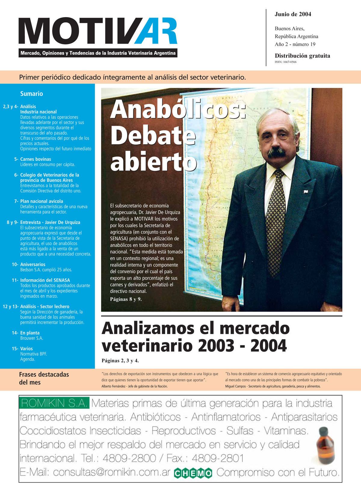 Edición N° 19 – Junio de 2004