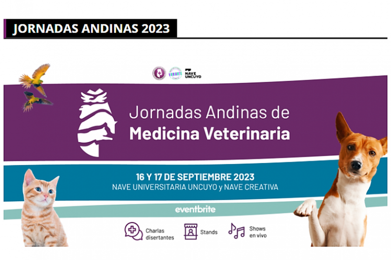 Distintos especialistas se haran presentes en las Jornadas Andinas de Medicina Veterinaria.