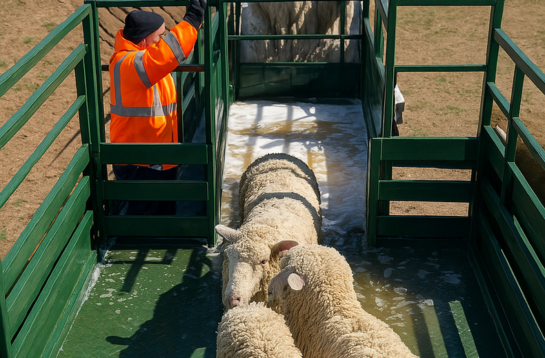 Sarna ovina. El objetivo es asistir a productores en zonas de difícil acceso.