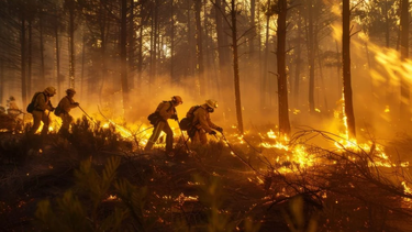 El clima no colabora en el combate contra los incendios en la patagonia.&nbsp;