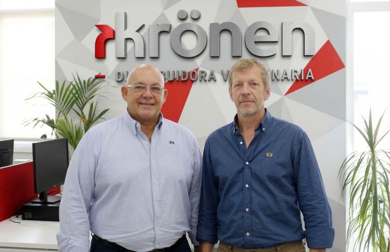 Daniel Otamendi, líder en DrönenVet y Javier Esteban, socio de la empresa.