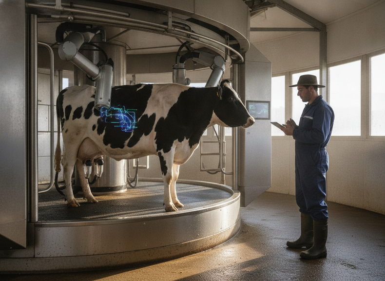 Futuro lácteo: la Inteligencia Artificial mejora bienestar y eficiencia.