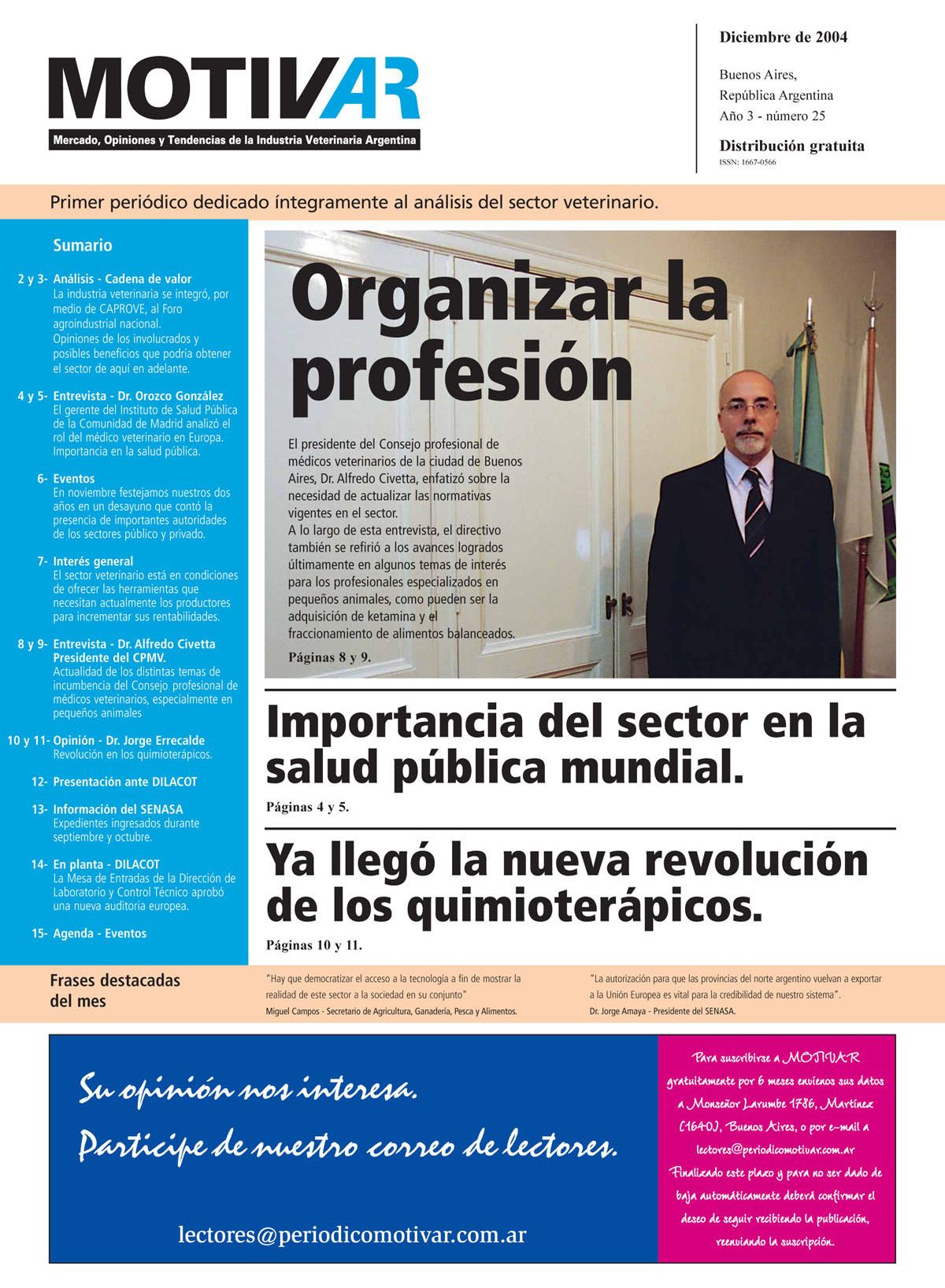 Edición N° 25 – Diciembre de 2004