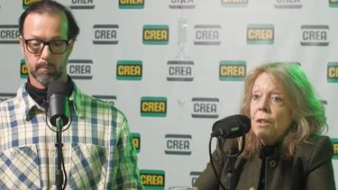 Gladys Massé, doctora en demografía y magister en demografía social, y Roberto Matarazzo, representante de CREA.