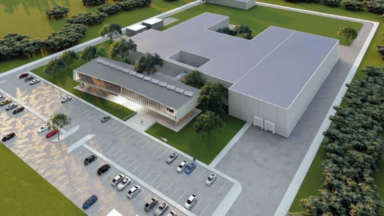 Render de lo que será la nueva planta de vacunas veterinarias de CDV.