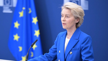 Ursula von der Leyen, presidenta de la Comisión Europea, que fijó medidas específicas para Hungría y Eslovaquia.