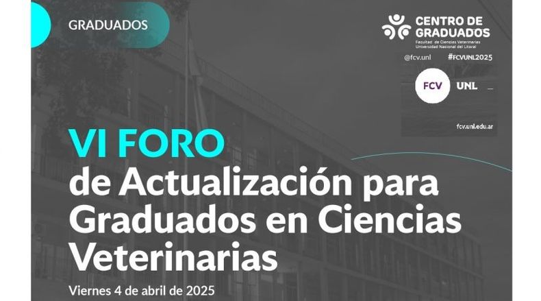 Los graduados en medicina veterinaria de la UNL tendrá un encuentro de camaradería e intercambio profesional.