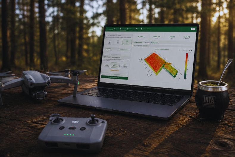 INTA y la Agtech impulsan gestión forestal sostenible con drones.