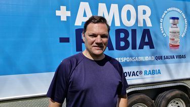 Esteban Turic, CEO del laboratorio Biogénesis Bagó, presente como Sponsor en la carrera DogRun.&nbsp;