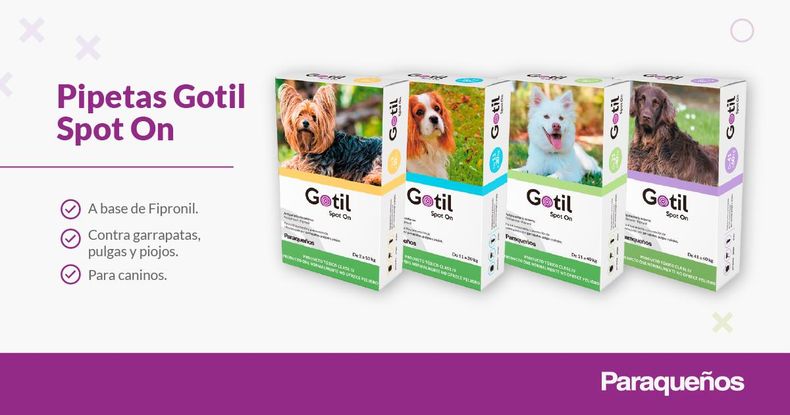 Pipetas Gotil Spot On para pulgas
