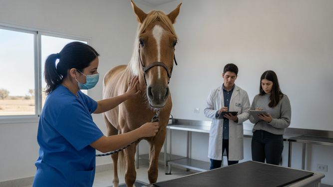El estudio de la producción equina impulsa la educación veterinaria, fortaleciendo la formación de futuros profesionales en el sector.