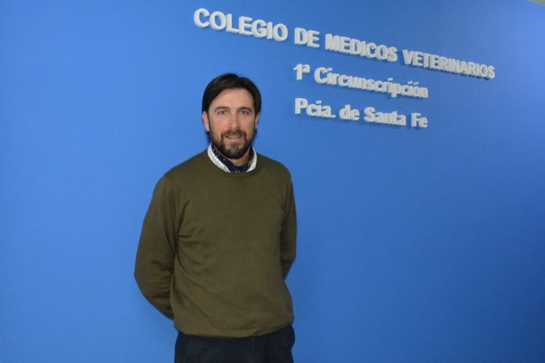 Andrés Maurino, presidente del Colegio de Veterinarios de Santa Fe (1° Circunscripción).