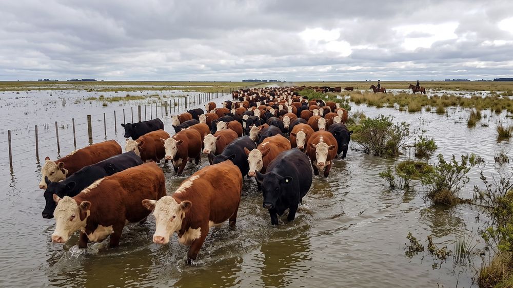 El Niño golpea fuerte a la ganadería litoraleña.