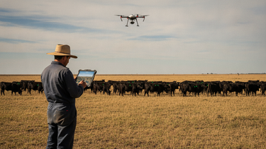 La Agtech transforma el manejo ganadero con la implementación de cercos virtuales y drones para una gestión más eficiente.