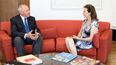 Luis Barcos junto a la Canciller argentina, Diana Mondino, por la candidatura en la Organización Mundial de Sanidad Animal.&nbsp;