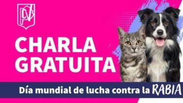 La charla sobre rabia es organizada por el CMVPBA y el área de Zoonosis Urbanas.