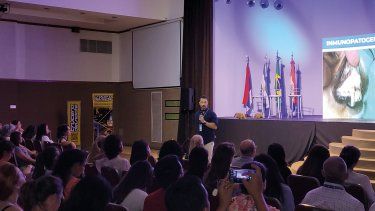 Paulo Tabanez participó de CIVI 2023 y disertó sobre Leishmaniasis canina y felina.&nbsp;